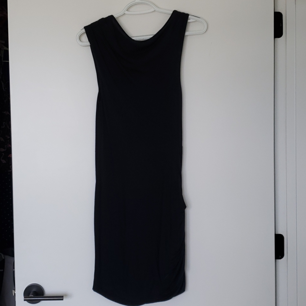 Juicy Couture Assymetrical fitted black dress
